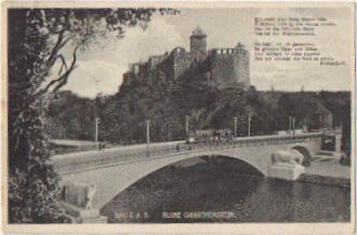 Halle Saale Ruine Giebichenstein o 15.1.1931