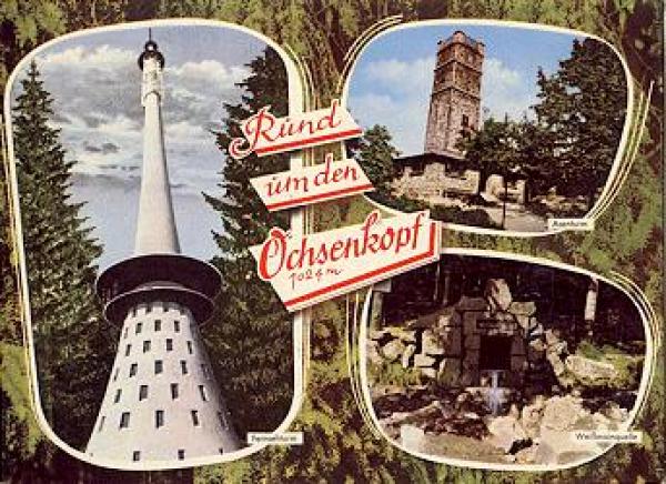 95632 Ochsenkopf television tower * approx. 1960