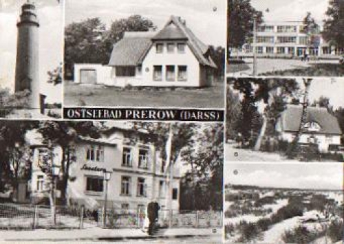 18375 Prerow multi-image card lighthouse o 31.8.1981