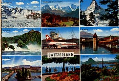 Zurich Airport Swissair br. circa 1960