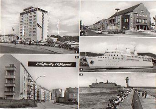 18546 Saßnitz lighthouse ferry ships * approx. 1970