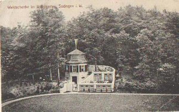 44620 Sodingen Herne Restaurant mit Volksgarten gebr. 23.3.1913