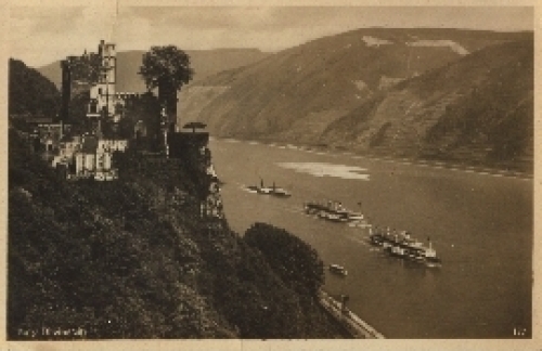 65385 Ruedesheim Burg Rheinstein  o ca. 1940