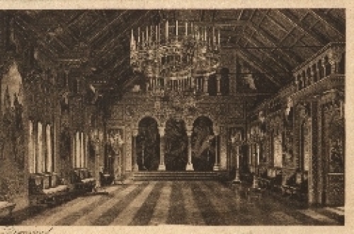 87645 Schwangau, Neuschwanstein, singer hall o approx. 1930
