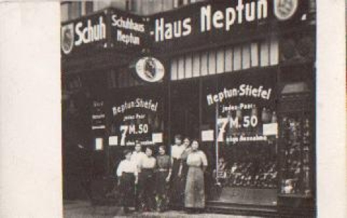 Fuerth shoe store  Neptun Sternstrasse real photo * 21.8.1913