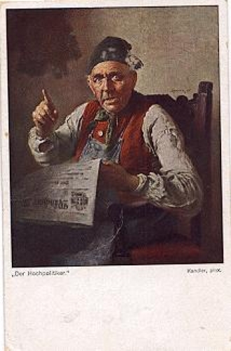 High politician artist card Kandler o December 26th, 1917