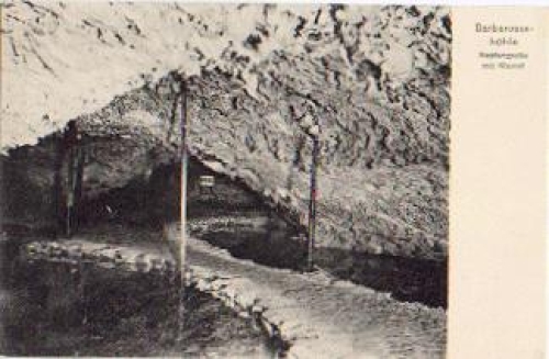 06567 Barbarossa cave Neptune grotto with water * approx. 1910