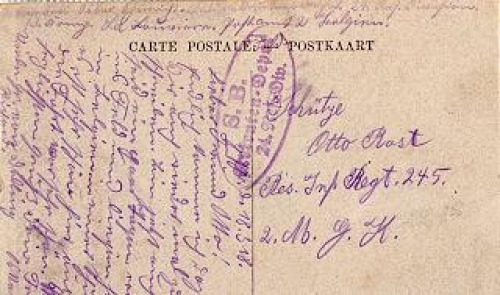Field postcard S. B. Recruits depot 24th Reserve Division gebr. 03/18/1918
