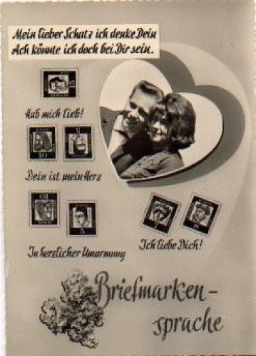 Herz Briefmarkensprache Nr. 9027/8, * ca. 1950