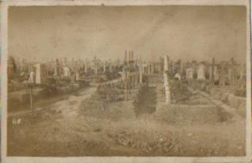 1. WK., Kriegsgräber, Echtfoto * ca. 1915