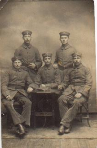 Deutsche Soldaten  1. WK Gruppenfoto o 27.12.1914