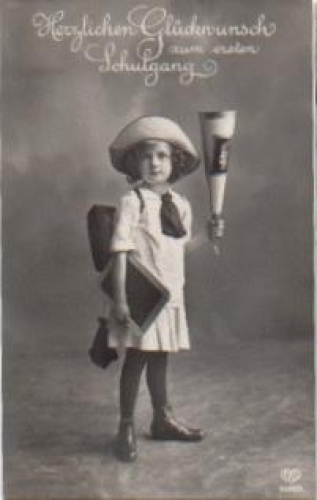 Back to school, girls, serial card No. 4509/6, o April 15, 1917