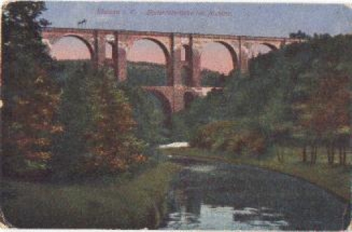 08543 Jocketa Vogtland Elstertal Bridge near o 3.6.1918