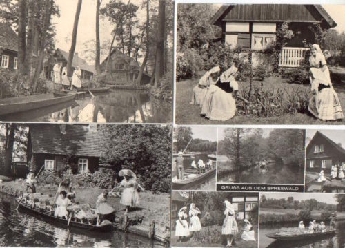 Spreewald Trachten 4 Karten