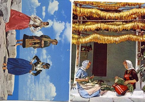 Greece costumes 2 cards