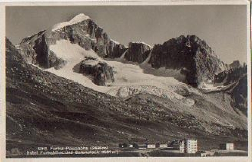 Furka-Passhoehe Hotel Furkablick und Galenstock o 1929