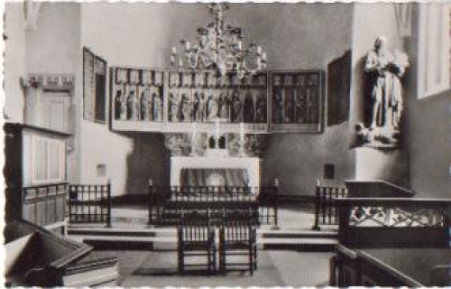25938 Nieblum Insel Foehr Kirche St. Johannis Innenraum * ca. 1960