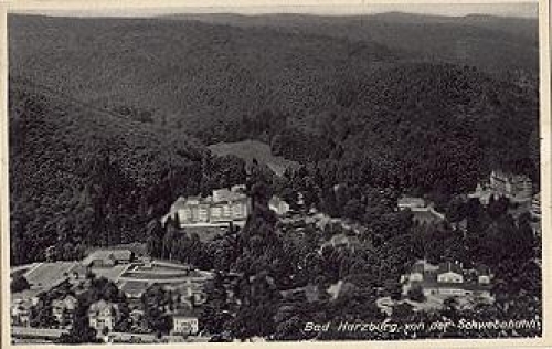 38667 Bad Harzburg, total view of the suspension railway, * approx. 1950,