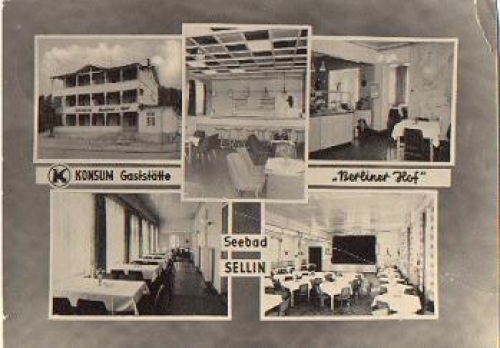 18586 Sellin Konsum-Gaststätte Berliner Hof gebr. ca. 1965