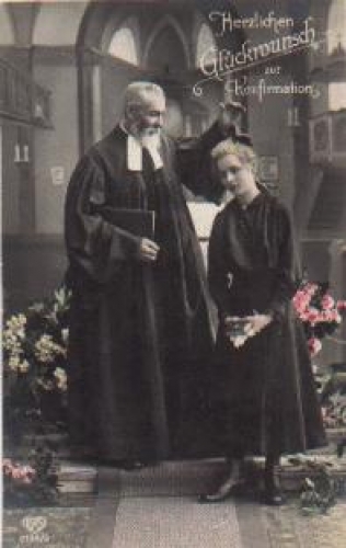 Konfirmation Serienkarte 5139/3 gebr. ca. 1920