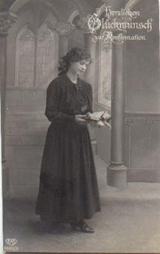 Konfirmation Serienkarte 4599/3 gebr. ca. 1920