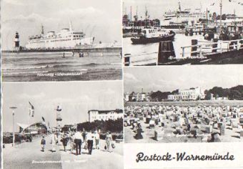 Warnemunde ferry lighthouse o 1.8.1970