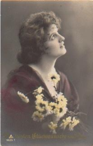 Frau mit Blumen Serie 1625-1 o 27.7.1926