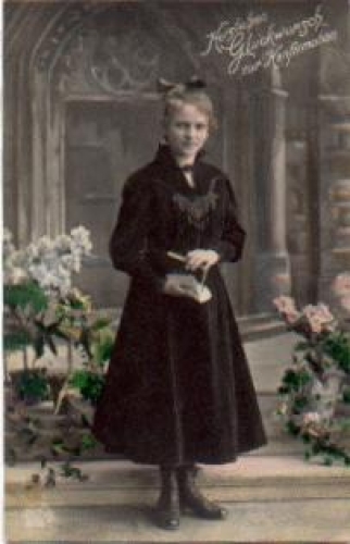 Konfirmation Serienkarte 6134/1 gebr. ca. 1920
