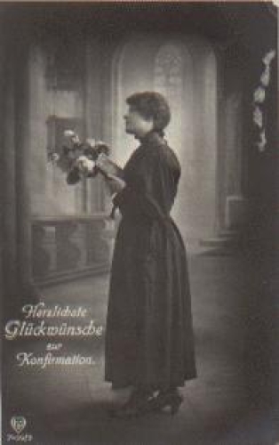 Konfirmation Serienkarte 7459/3 gebr. ca.1920