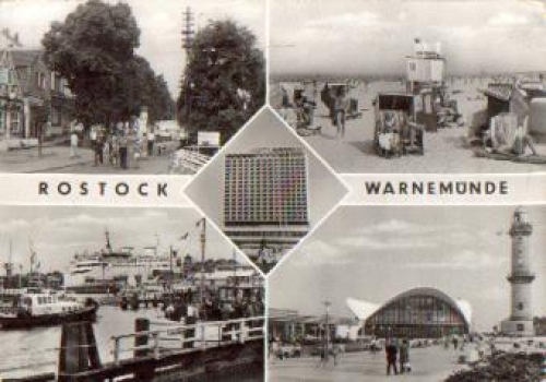 Warnemunde postcard o 29.11.1977