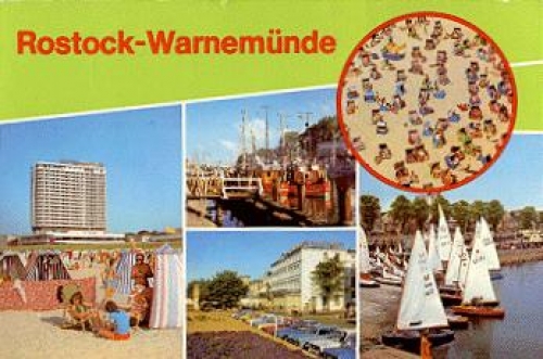 Warnemunde postcard o 10.9.1987