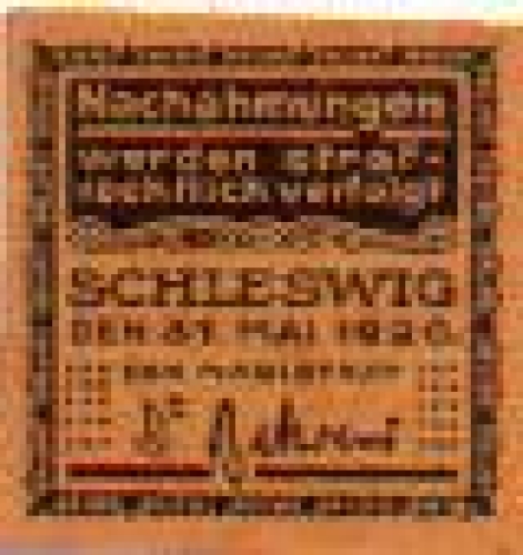 24837 Schleswig Städtenotgeld Wert 10 Pfennig um 1920