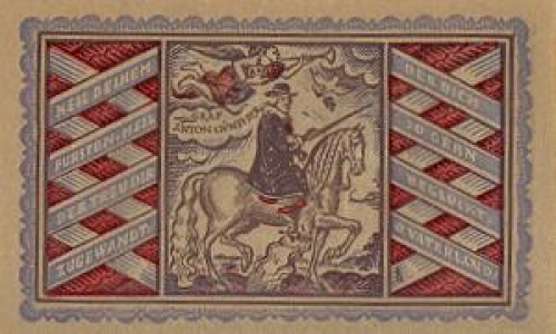 Oldenburg city emergency money 50 Pfennig rider 1921