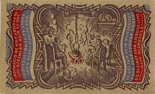 26131 Oldenburg city emergency money 50 pfennigs 1921
