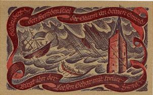 26131 Oldenburg Städtenotgeld 50 Pfennige Sturm 1921