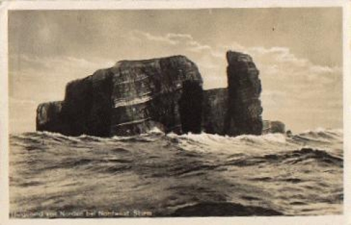 27498 Helgoland von Norden bei Nordwest-Sturm o 1935