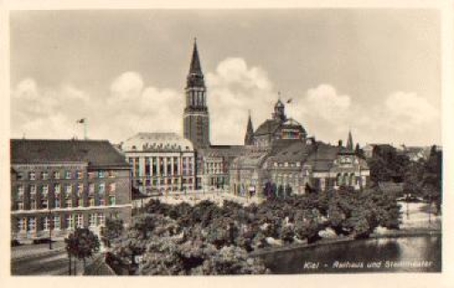 Kiel Rathaus und Stadttheater * ca. 1940