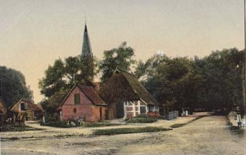 21220 Ramelsloh Luneburger Heide Stiftskirche mit Blick auf Domplatz * ca. 1920