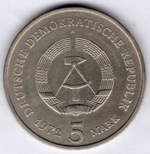 5 Mark GDR 1971 Meissen Cathedral