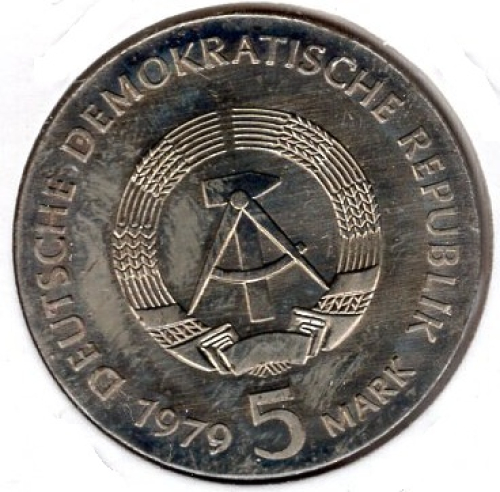 5 Mark GDR 1979 Albert Einstein