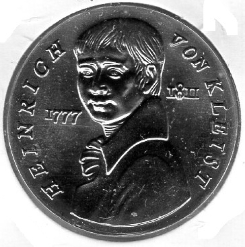 5 Mark GDR 1986 Heinrich von Kleist