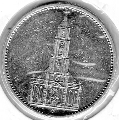 5 Reichsmark 1935 D Garnisonskirche