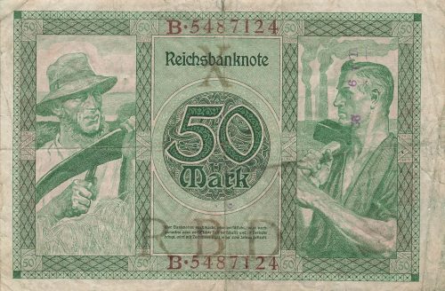 50 Mark Reichsbanknote 23. Juli 1920