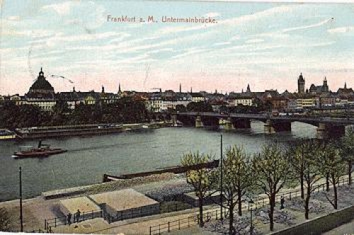 Frankfurt-Main Lower Main Bridge o 30.9.1915