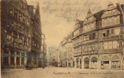 Frankfurt Main Roemerberg Blick in die neue Kraeme  o 9.9.1912