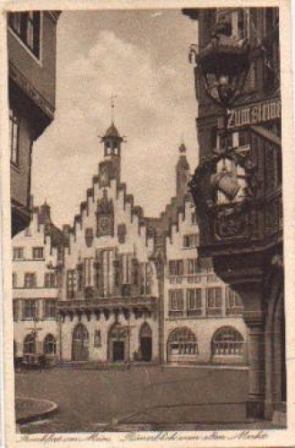 Frankfurt Main Roemerblick vom alten Markt gebr. ca. 1930