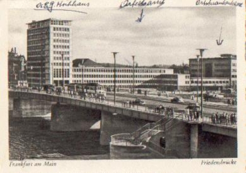 Frankfurt Main Peace Bridge o September 1, 1954