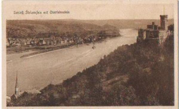 Schloss Stolzenfels mit Oberlahnstein * ca. 1910