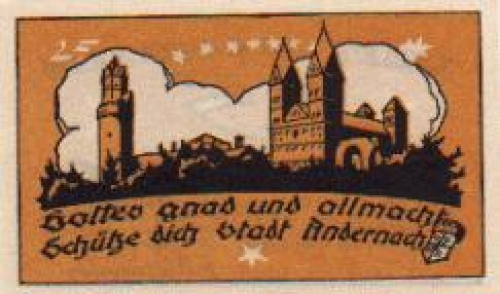 56626 Andernach city emergency money 25 pfennigs 1920