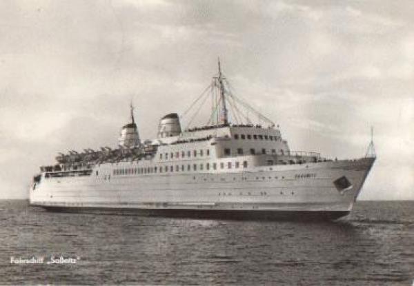 Baltic Sea ferry "Sassnitz" o 6.7.1970
